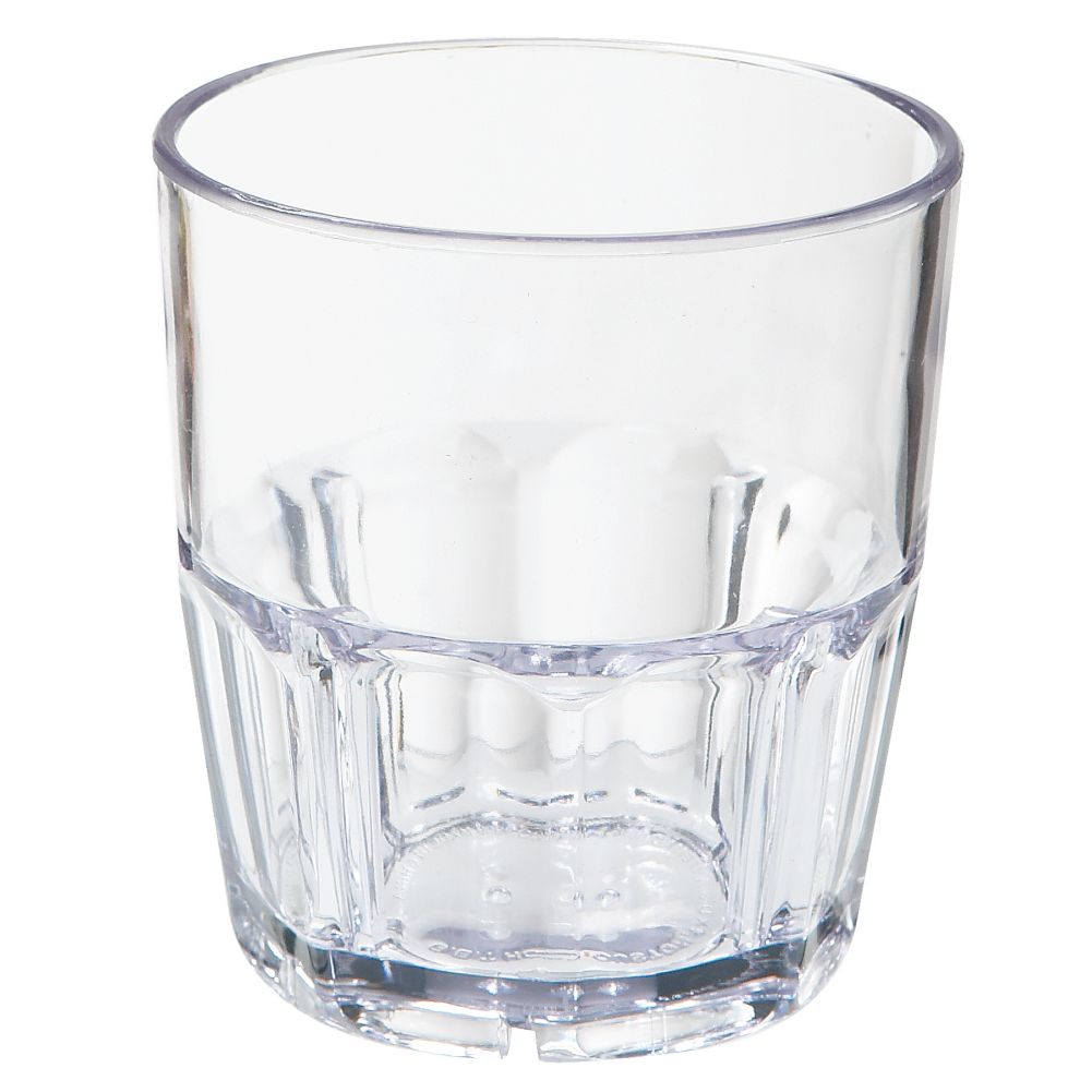 G.E.T. Bahama&trade; Clear SAN Plastic Double Rocks 9 Oz Tumbler