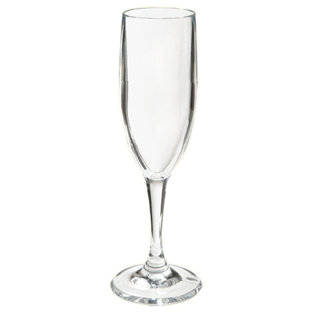 G.E.T. Specialty Drinkware Clear SAN Plastic 6 Oz Champagne Glass