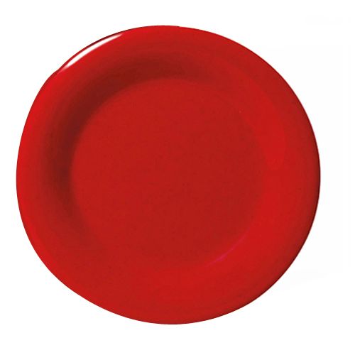 G.E.T. Red Sensation&trade; Wide Rim 6-1/2" Round Melamine Plate