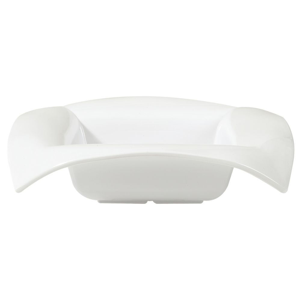G.E.T. Geneva&trade; 2 Qt Square White Melamine Bowl