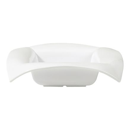 G.E.T. Geneva&trade; 4 Qt Square White Melamine Bowl