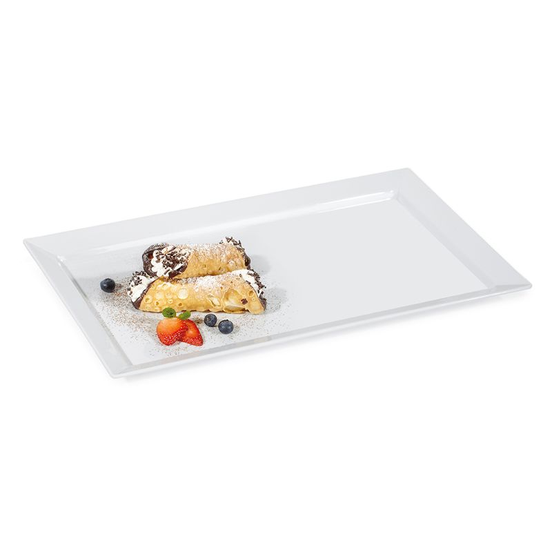 G.E.T. Bake and Brew&trade; White 11 x 18" Melamine Display Tray