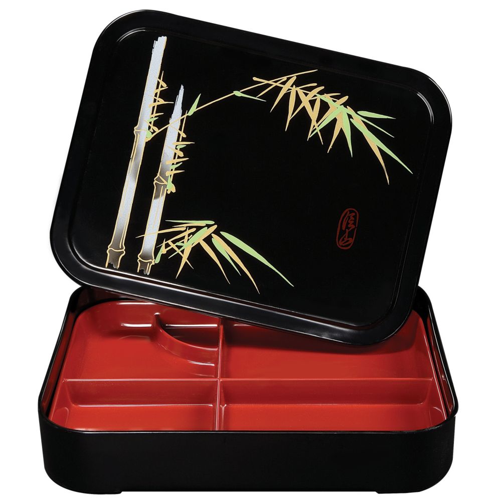 G.E.T. Fuji&trade; 5-Compartment Bento Box w/ Cover