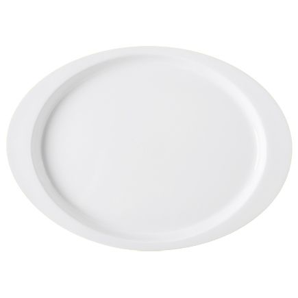G.E.T. Diamond White&trade; Oval 14-5/8 x 10-1/2" White Platter