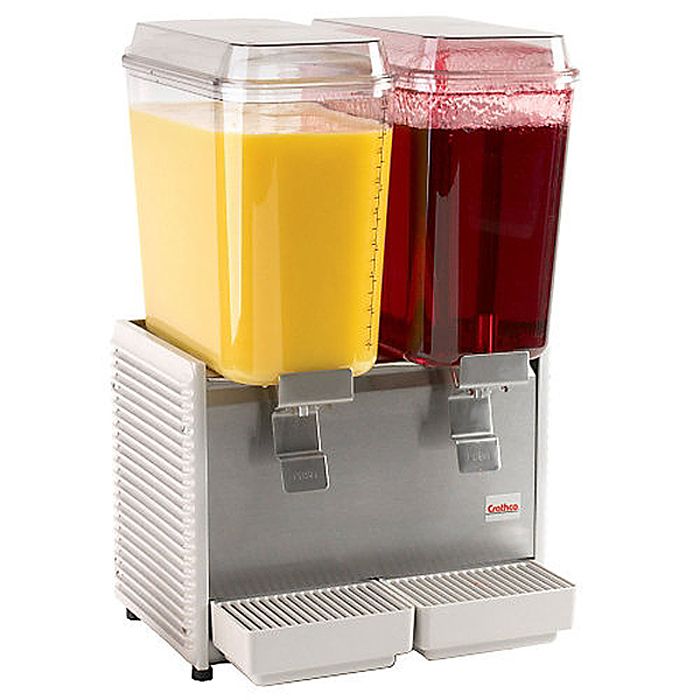 Crathco&reg; The Bubbler&trade; S/S 5-Gal Double Beverage Dispenser