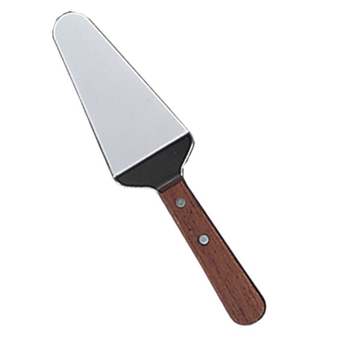 Wooden Handle Pie Server w/ 5-1/2" Offset S/S Blade