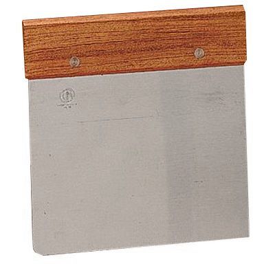 American Metalcraft 6"H Dough Cutter / Scraper w/ Wooden Handle