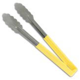 Vollrath Kool-Touch&reg; Yellow One-Piece 9.5" Utility Tongs