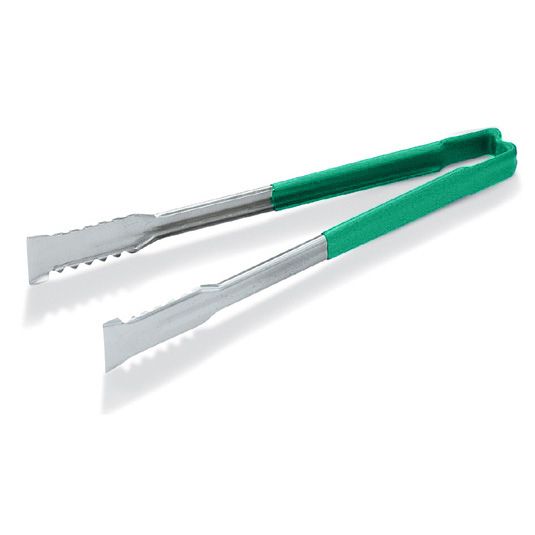 Jacob's Pride Color Coded Kool-Touch S/S VersaGrip Tong, Green, 12