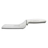 Dexter Russell Sani-Safe&reg; Red Handle 7 In. Scalloped Offset Slicer