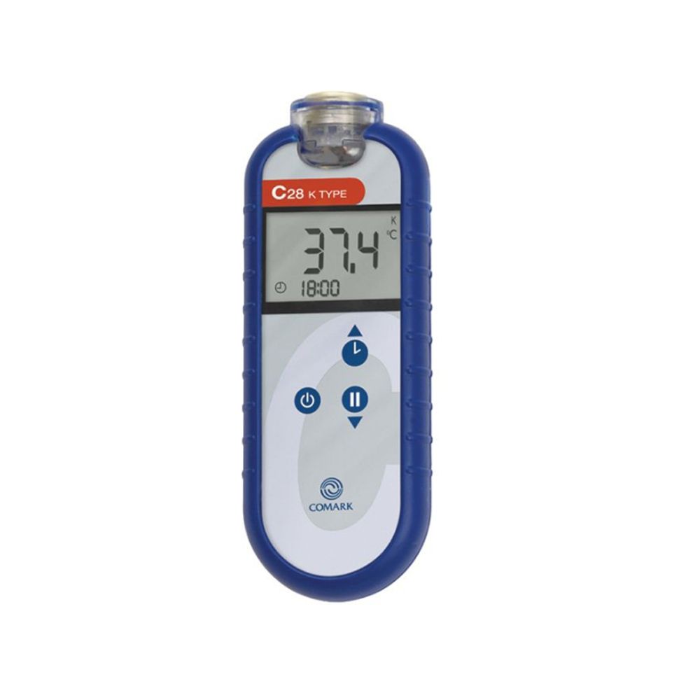 Comark Waterproof K-Type Thermocouple with Clock