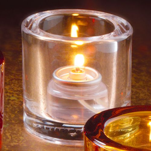 Hollowick Clear Thick Glass Tealight Lamp