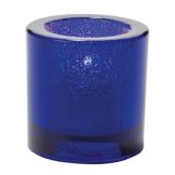 Hollowick Cobalt Blue Jewel Thick Glass Tealight Lamp