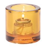 Hollowick Amber Thick Glass Tealight Lamp
