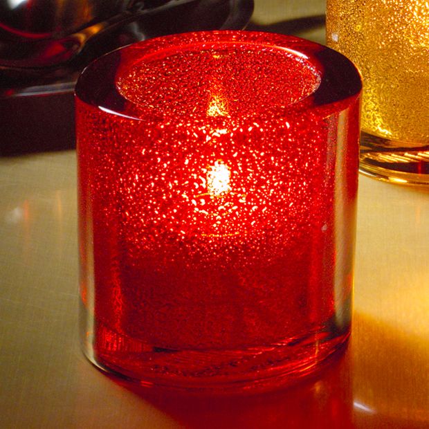 Hollowick Ruby Jewel Thick Glass Tealight Lamp