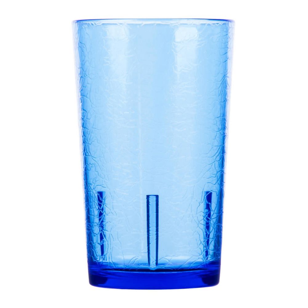 Cambro 12 Oz Del Mar Tumbler w/ Crackle Finish, Sapphire Blue