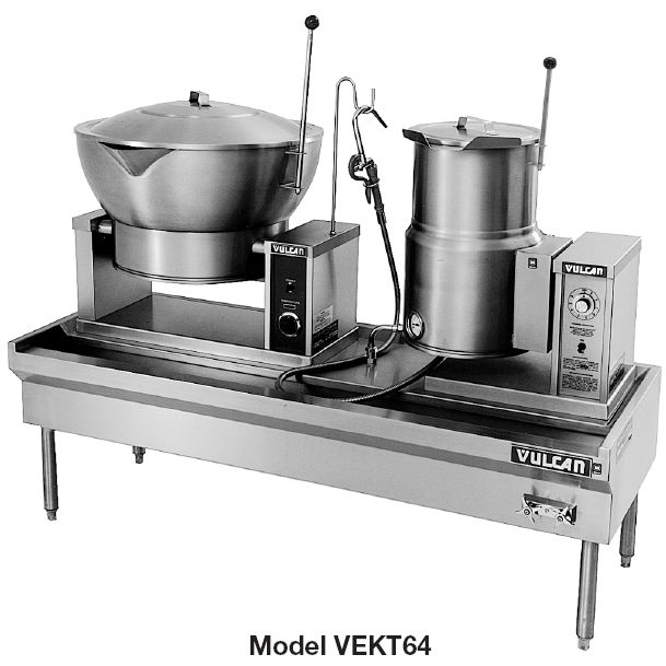 Vulcan Hart Electric Kettle / Stand Assembly w/ Tilting Kettles