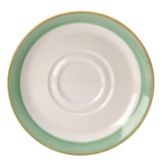 Steelite Simplicity Rio Green 5-3/4" Double Well Saucer