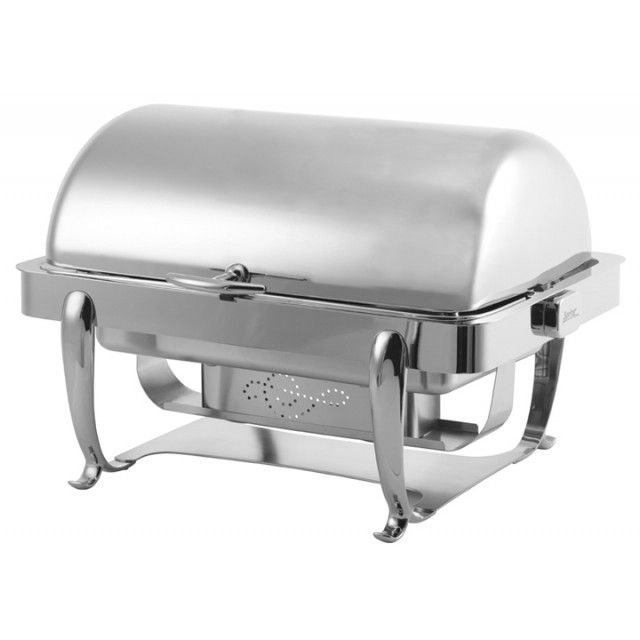 Spring USA&reg; S/S Rondo Renaissance Rectangular 9-9 Qt Chafing Dish