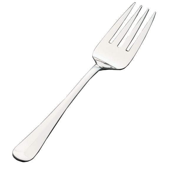 Queen Anne Satin Finish S/S Serving Fork, 8-5/8"