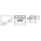Randell&reg; Drop In 3 Pan Sz. Narrow Hot Food Table Model 95603N-240Z