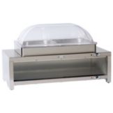 Cadco Stainless Warming Cabinet w/ Buffet Server, CMLB-C2RT