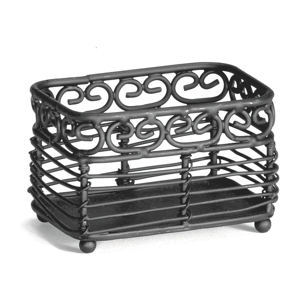 Tablecraft Mediterrean Collection&trade; Black Sugar Packet Caddy