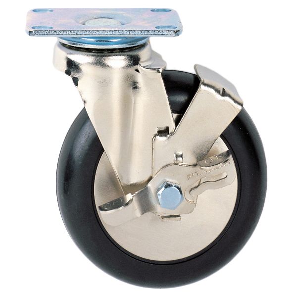 Metro 5 in. Dia. 1-3/4 Wide Super Erecta Dolly Plate Caster