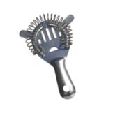 Spill-Stop Stainless Steel Two-Prong Cocktail Strainer