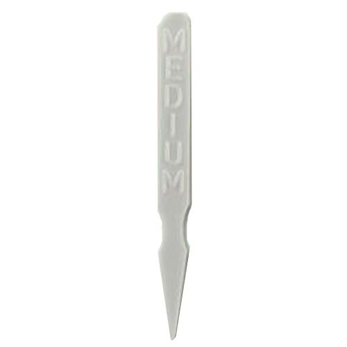 Spirit&trade; White 3" Medium Well Done Plastic Steak Markers