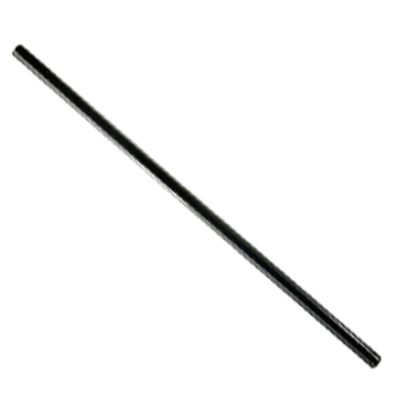 Spirit&trade; Black Plastic 8" Unwrapped Slim Bar Straws