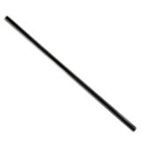 Spirit&trade; Black Plastic 8" Unwrapped Slim Bar Straws