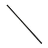 Spirit&trade; Black Plastic 4" Unwrapped Slim Bar Straws
