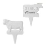 Spirit&trade; White Plastic Medium 1-3/4" Steer Steak Markers
