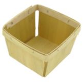 Texas Basket Co. Natural Square 1 pt Berry Basket