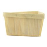 Texas Basket Co. Natural Square 1 Qt Berry Basket