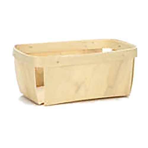 Natural Rectangular 4 Qt Berry Basket