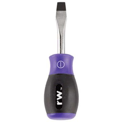 Stubby Screwdriver, 1/4" x 1-1/2" Flat