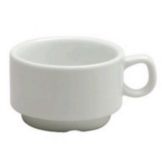Oneida Delco Ceramicor Bright White Stackable 3 Oz Milano A.D. Cup
