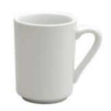 Oneida Delco Ceramicor Bright White 8.75 oz Concord Mug