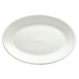 Oneida Delco Atlantic Cream White 9-3/8" Oval Rolled Edge Platter