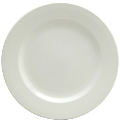 Oneida Delco Atlantic Cream White Rolled Edge Plate, 9"