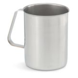Straight Sided Bright Finish S/S Pitcher w/o Ice Guard, 2 Qt
