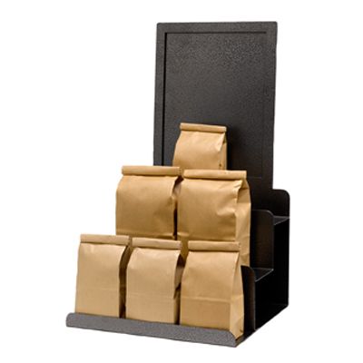 Metal Coffee Bag Display W/ Removable Sign Frame