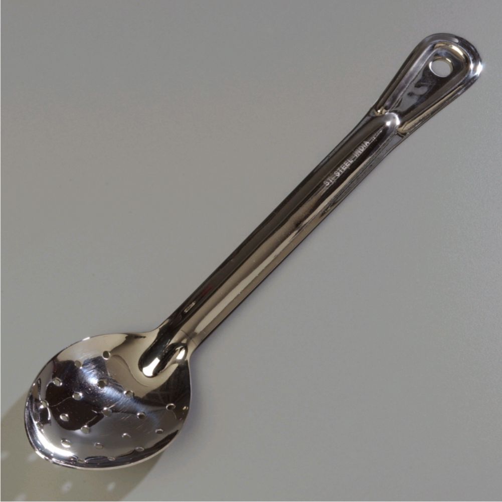 Carlisle Heavyweight Perforated Spoon, S/S, 13"