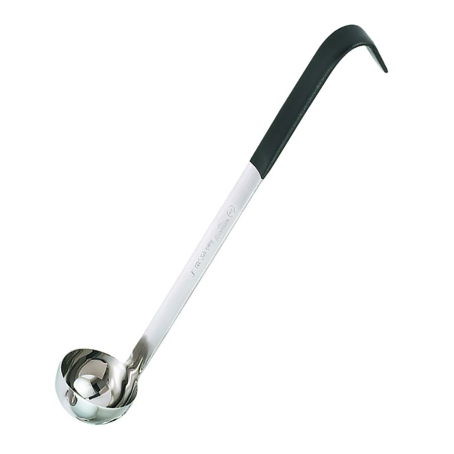 Jacob's Pride&reg; 1-Piece S/S Ladle w/ Black Kool-Touch Handle, 1 oz