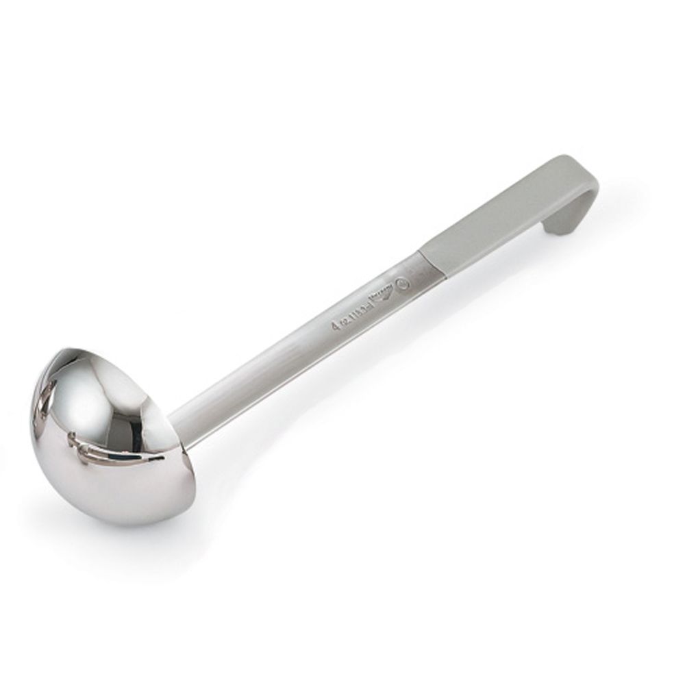 Jacob's Pride Color Coded S/S Ladle w/ Gray Kool-Touch Handle, 4 oz