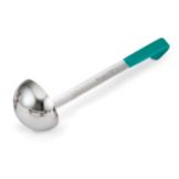 Jacob's Pride S/S 6 oz Ladle w/ Teal 12-3/8" Kool-Touch Handle