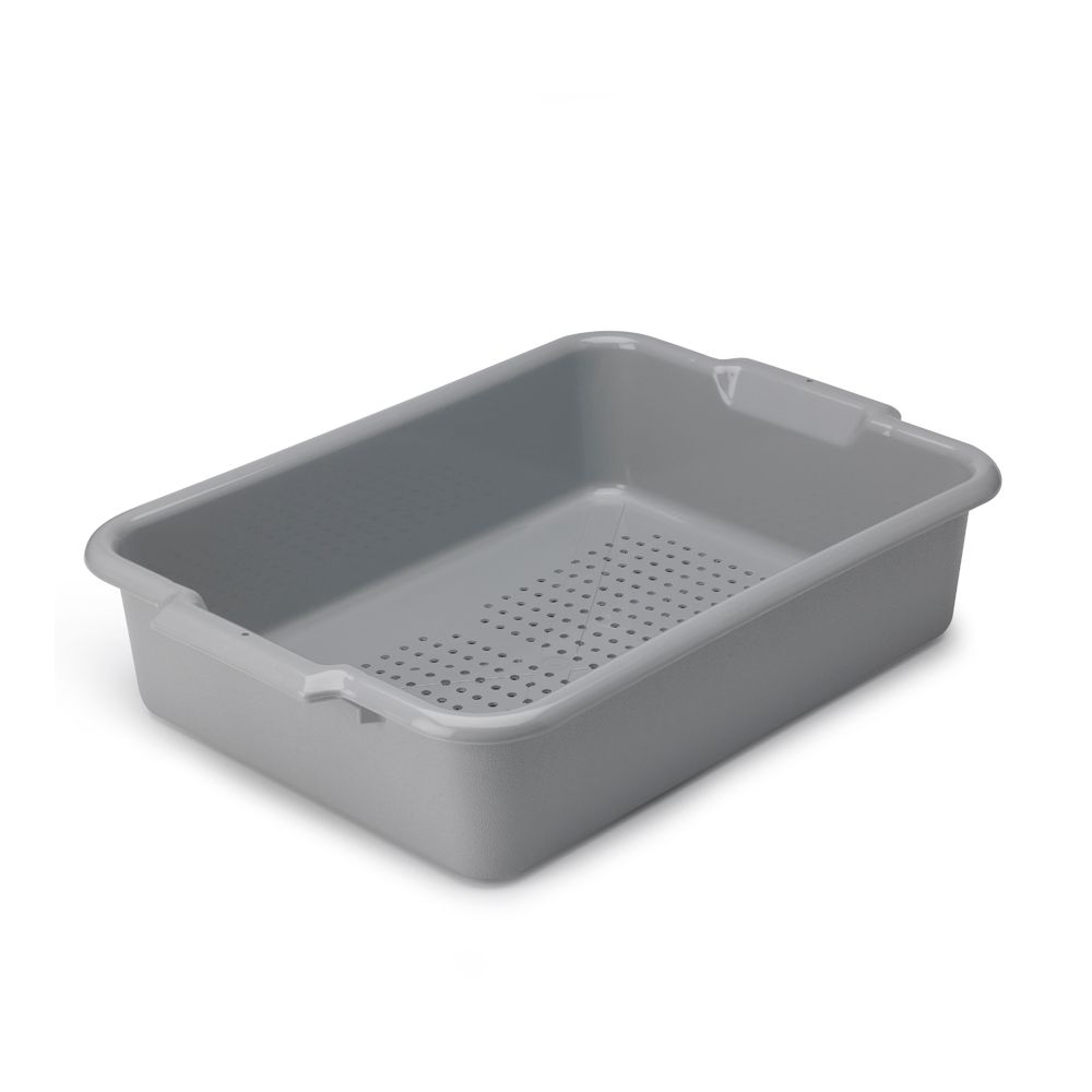 Vollrath Gray Perforated Silverware Drain Box