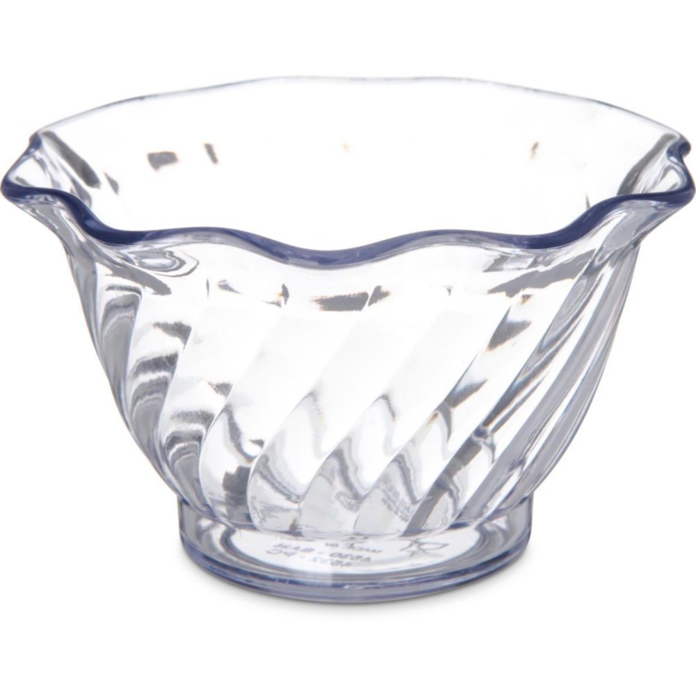 Tulip Desert Dish, Clear, 5 oz